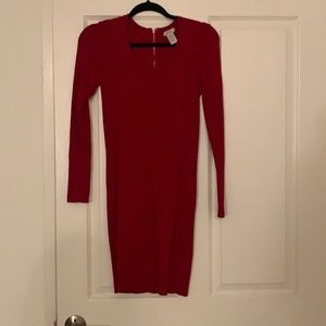 Cache red dress. Perfect for the holidays.